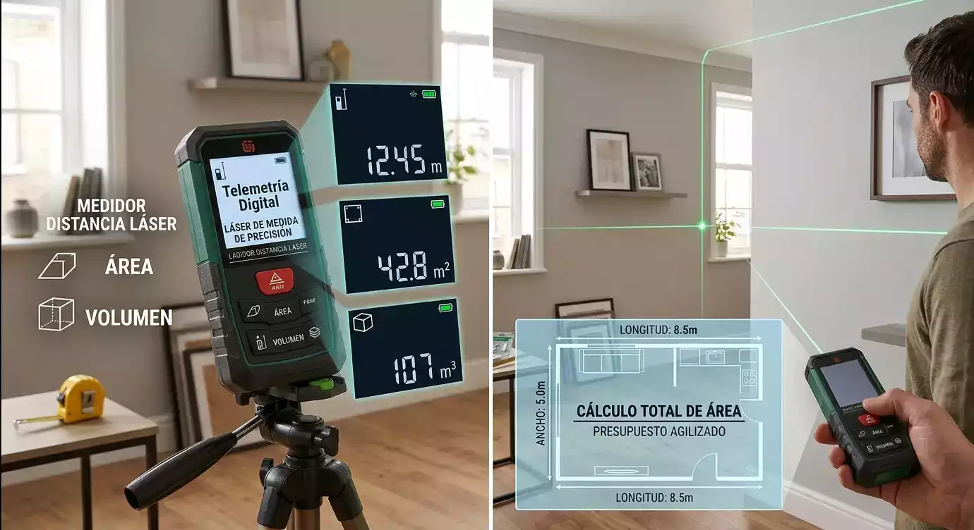 Nivel láser de líneas 360 grados en trípode