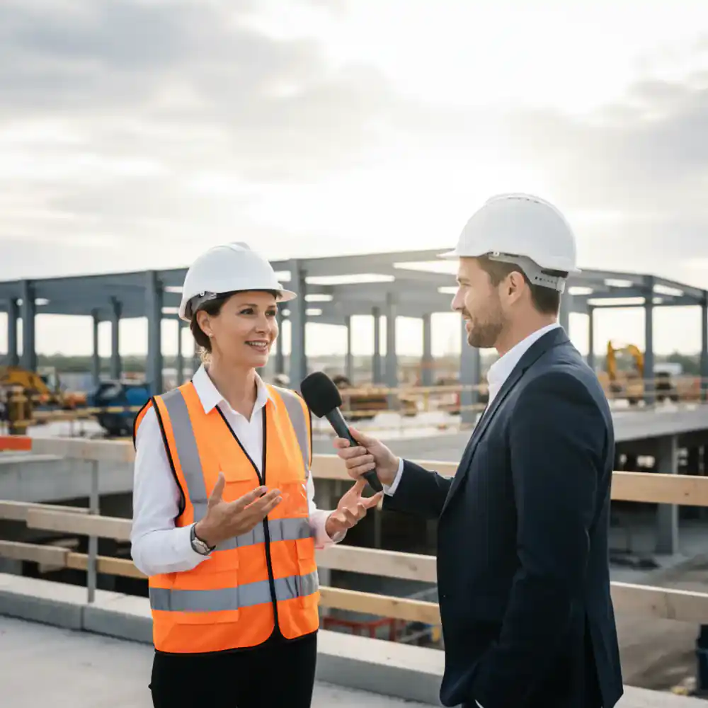 Entrevista con jefe de obra profesional